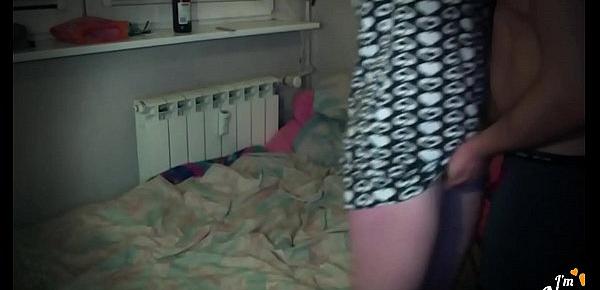  Slavic teen with Small dress, fuck from behind